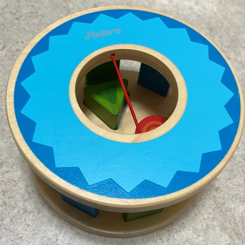 J’ADORE ROLLING RAINBOW WOODEN SHAPE SORTER
